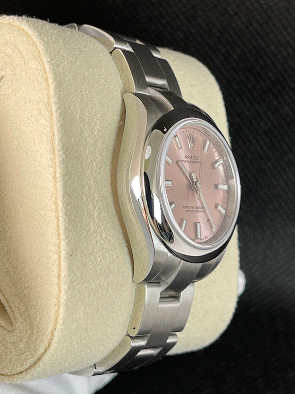 Rolex Oyster Perpetual 28mm Pink Dial 276200 Unworn